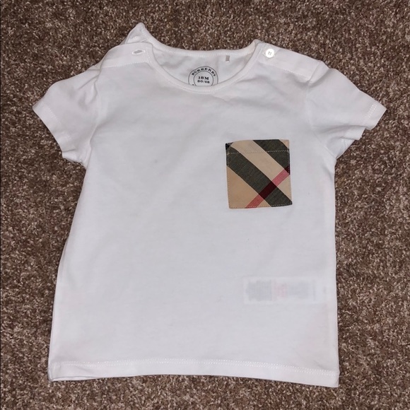 burberry check pocket t shirt